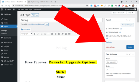 how to duplicate a page wordpress