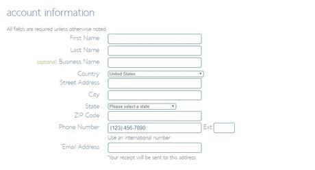 Enter your BlueHost account details