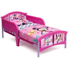 Create more play space with a bunk bed or trundle bed with storage drawers. Delta Children Disney Minnie Mouse Plastic Toddler Bed Pink Walmart Com Walmart Com