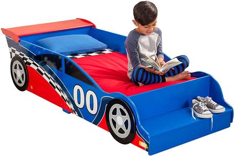 Amazon Com Kidkraft Race Car Toddler Bed Furniture Decor