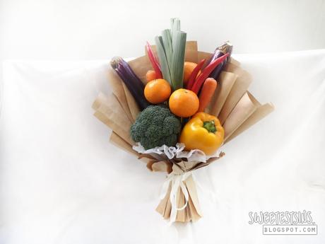 How to make a vegetable and fruits bouquet for less than $30