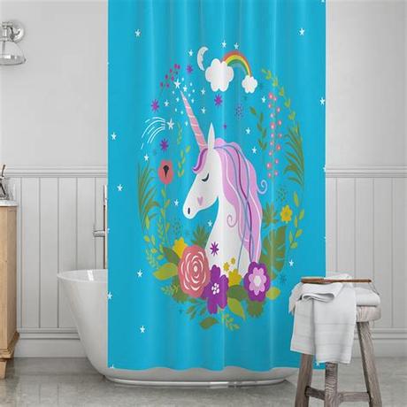 Find a wide selection of shower curtains and curtain hooks on athome.com, and buy them at your local at home store. Home Textile Cute Unicorn Shower Curtain Colorful Cartoon ...