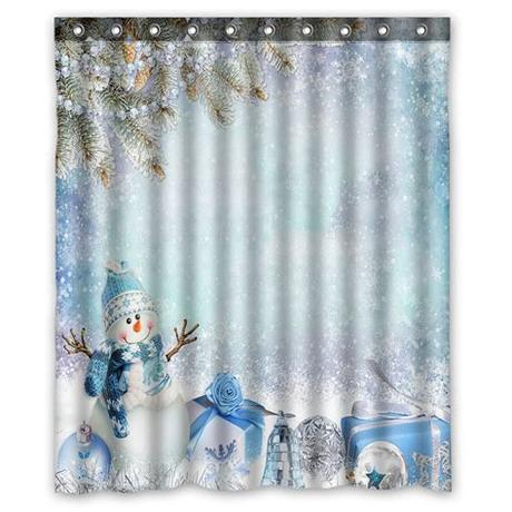 Free returns high quality printing fast shipping. PHFZK Happy Festival Shower Curtain, Merry Christmas Cute ...