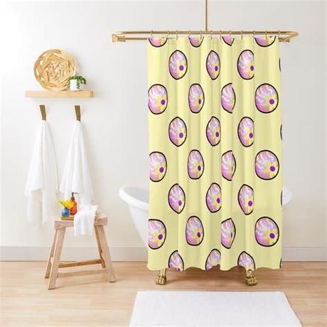 Cute Shower Curtains - Shower Curtain Blue Winter Cute Watercolor Flower Pattern ... - Here's another cute shower curtain that we think would be just perfect for a nursery bathroom.