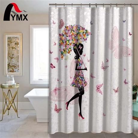 This kids' shower curtain shows cute cartoons of these creatures and reveals their cute nature. Cute Colorful Flower Girl Printed Waterproof Polyester ...