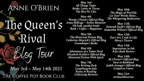 [Blog Tour] 'The Queen's Rival' By Anne O'Brien #HistoricalFiction #Medieval