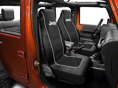 Alterum Jeep Wrangler Jeep Logo Embroidered Seat Cover J102028 87 18 Jeep Wrangler Yj Tj Jk