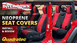 Free shipping is included on most jeep seat covers above the minimum order value. Diver Down Neoprene Seat Covers By Quadratec Install Review For Jeep Wrangler Jl Youtube