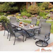 Combined with superior wood, this outdoor furniture set has excellent weather. Agio Campbell 7 Piece Sling Dining Set Cover Costco Uk