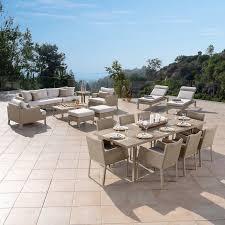They offering a wide range of classic and modern outdoor sets, patio umbrellas, chaise lounges, seating & dining sets and more. 19 Piece Outdoor Furniture Set Costco Costco Furniture