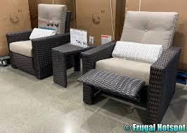 Get free shipping on qualified patio conversation sets or buy online pick up in store today in the outdoors department. Barcalounger Outdoor Recliner Set At Costco Frugal Hotspot