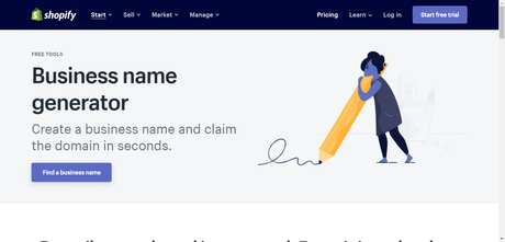 Shopify Business name generator