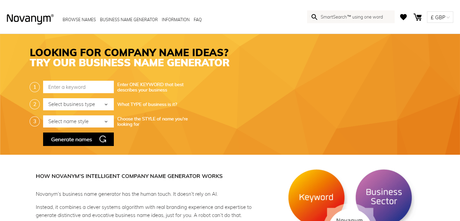 BROWSE NAMES | BUSINESS NAME GENERATOR