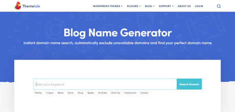 Blog Name Generator | themeisle