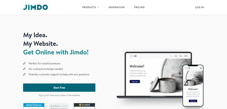jimdo | free ecommerce webiste builder | best website builder