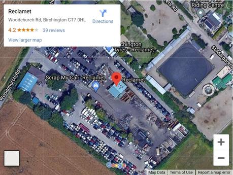 Reclamet Birchington, Kent Google Map Location