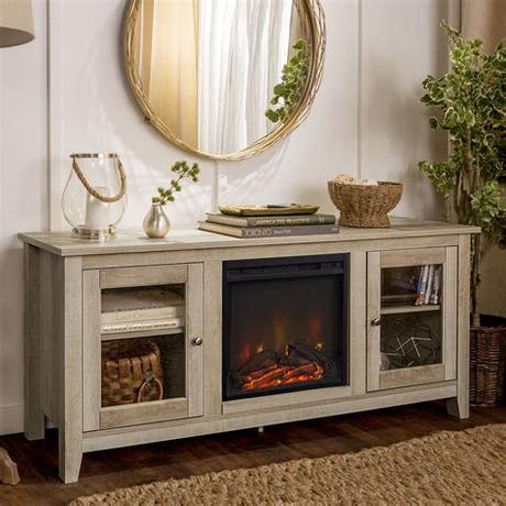 Real Wood Tv Stands : Electric Fireplace TV Console with Remote, Farmhouse TV ... - Wood, tv stands tv stands & entertainment centers :