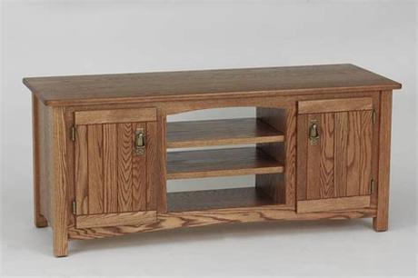 Vidaxl tv cabinet black table plasma lowboard furniture lowboard stand unit. #977 Solid Wood Oak Mission TV Stand | eBay