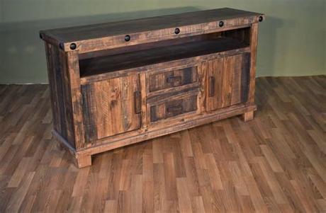 User rating, 5 out of 5 stars with 1 review. Rustic Reclaimed Solid Wood TV Stand / Media Console or ...