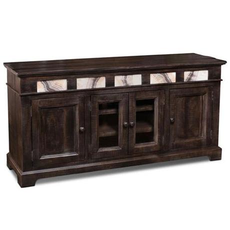 It's crafted in clean lines from solid acacia wood with a dark chocolate stain and shiplap paneling. Solid Wood TV Stands for Sale | Distressed TV Cabinet | 4