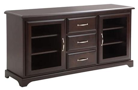 This engineered wood tv stand is offered in your choice of available finish. Solid Wood TV Stands and Entertainment Units