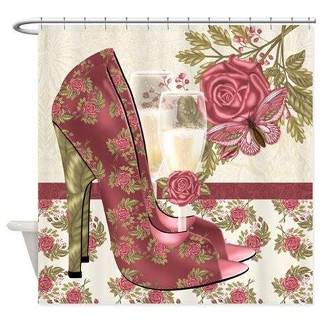 See more ideas about curtain inspiration, bathroom design, bathroom decor. Trendy Shoe And Champagne Shower Curtain by MoonlakeDesigns