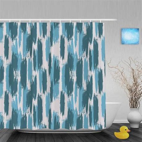 Choose from a number of great designs or create your own! Abstract Seamless Brush Strokes Pastel Bathroom Curtain ...