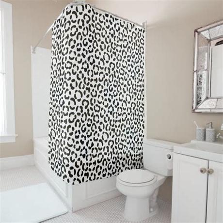 Find a great addition to your space from brands you love. Trendy Black and White Leopard Print Pattern Shower ...