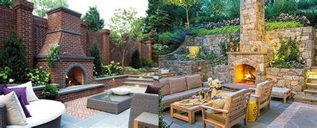 The patio fireplace creates a great gathering point for friends and family. Top 60 Best Patio Fireplace Ideas - Backyard Living Space ...