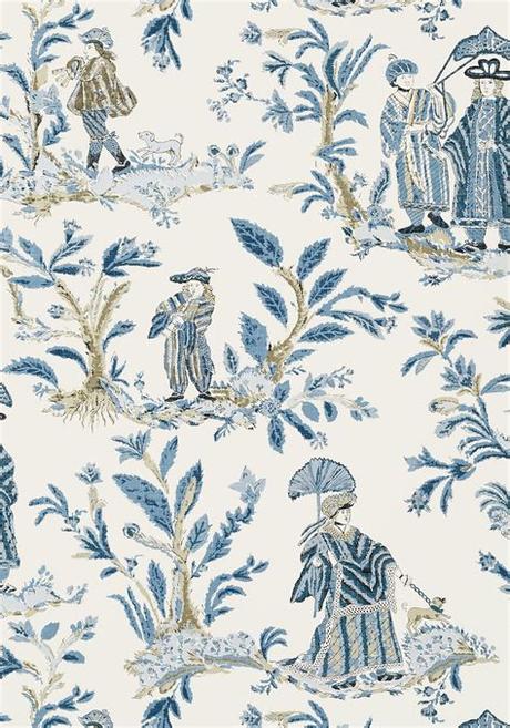 Free uk delivery on orders over £200. Thibaut Royale Toile Wallpaper | Designer Wallpapers 2017 ...