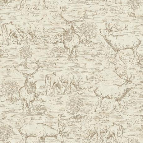 York Wallcoverings Stag Toile Wallpaper-LG1447 - The Home ...