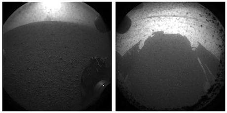 First Images Taken By NASA's Curiosity Rover