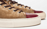 Downplayed & Well-made:  Buttero Tanino High Suede Beige Sneaker