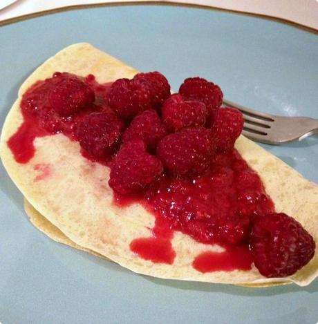 Raspberry Crepes