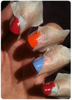 How to: Half and half nails