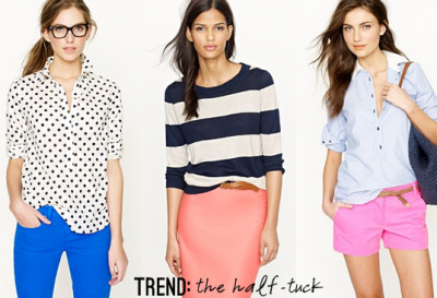 half tuck trend thestyleaisleThe Tucked In Fashion Trend