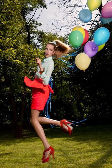 Polish Fashion Photographer Ela Zubrowska Flowers and Balloons