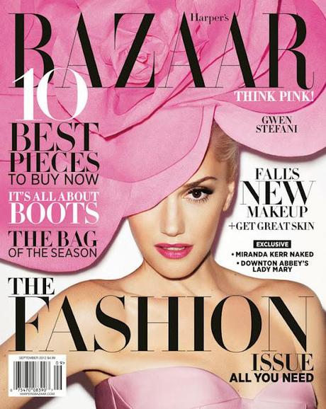 Gwen Stefani Covers Harpers Bazaar US September Issue