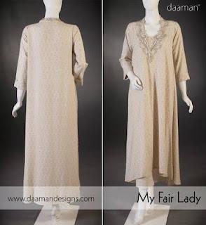 Daaman Eid Dresses  for ladies 2012