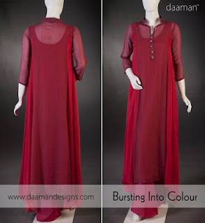 Daaman Eid Dresses  for ladies 2012