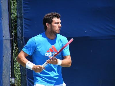 Rogers Cup Photos: Juan Monaco on the Practice Courts