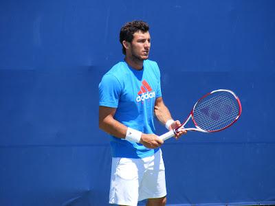 Rogers Cup Photos: Juan Monaco on the Practice Courts