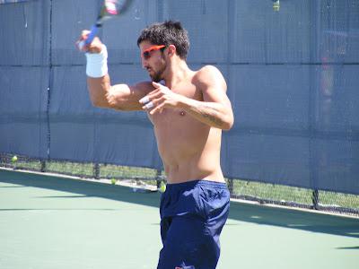 Rogers Cup Photos: Djokovic and Tipsarevic Practice