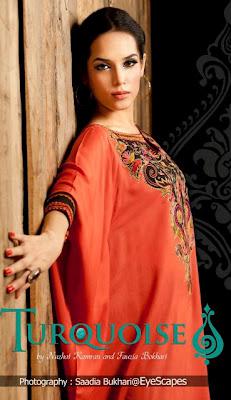 Turquoise Latest Eid Collection For Women 2012