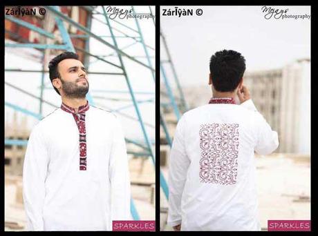 Men Printed Kurta Shalwar Eid Collection 2012 from Sparkles a Natty and Gracious Collection