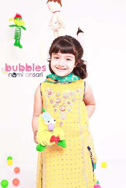 Bubbles Ready to Wear Children Dresses for Eid 2012 by Nomi Ansari an Endearing Apparels for Nippers