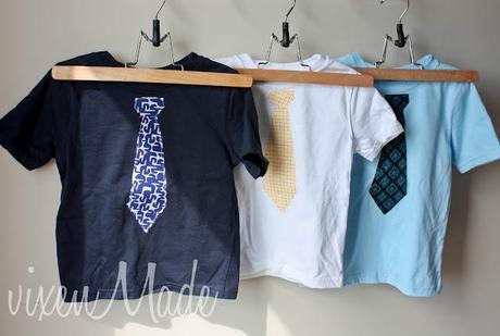 Appliqued Tie Shirts