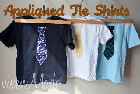Appliqued Tie Shirts