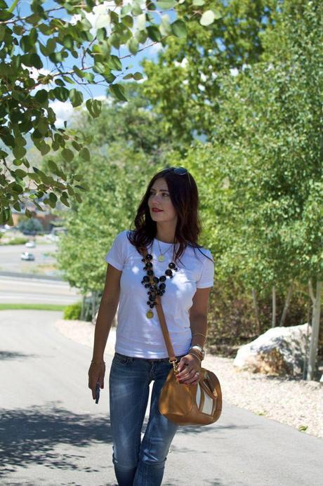 Les Femme MODA: the secret of blue jean and white tee