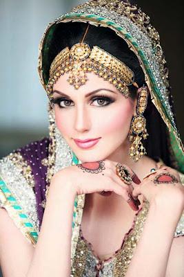 Latest Pakistani Bridal Makeup & Dresses collection 2012